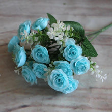 Load image into Gallery viewer, Pretty Charming Wedding Decoration 15 Buds 1 Bouquet Mini Rose