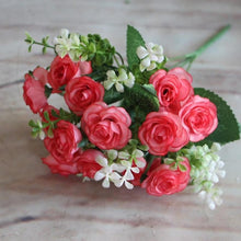 Load image into Gallery viewer, Pretty Charming Wedding Decoration 15 Buds 1 Bouquet Mini Rose