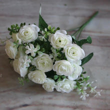 Load image into Gallery viewer, Pretty Charming Wedding Decoration 15 Buds 1 Bouquet Mini Rose